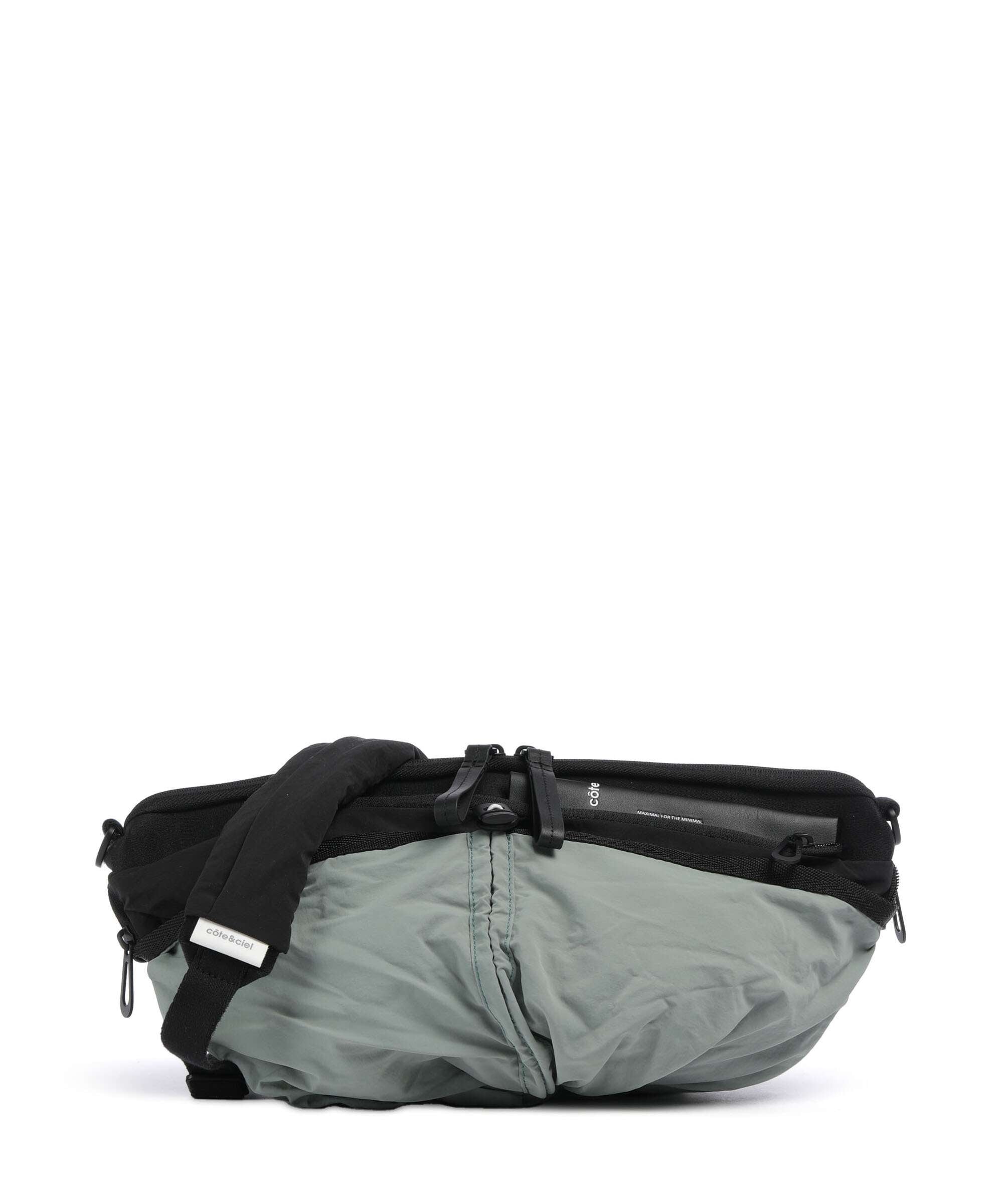 Côte&Ciel Orne Crossbody bag black/sage green