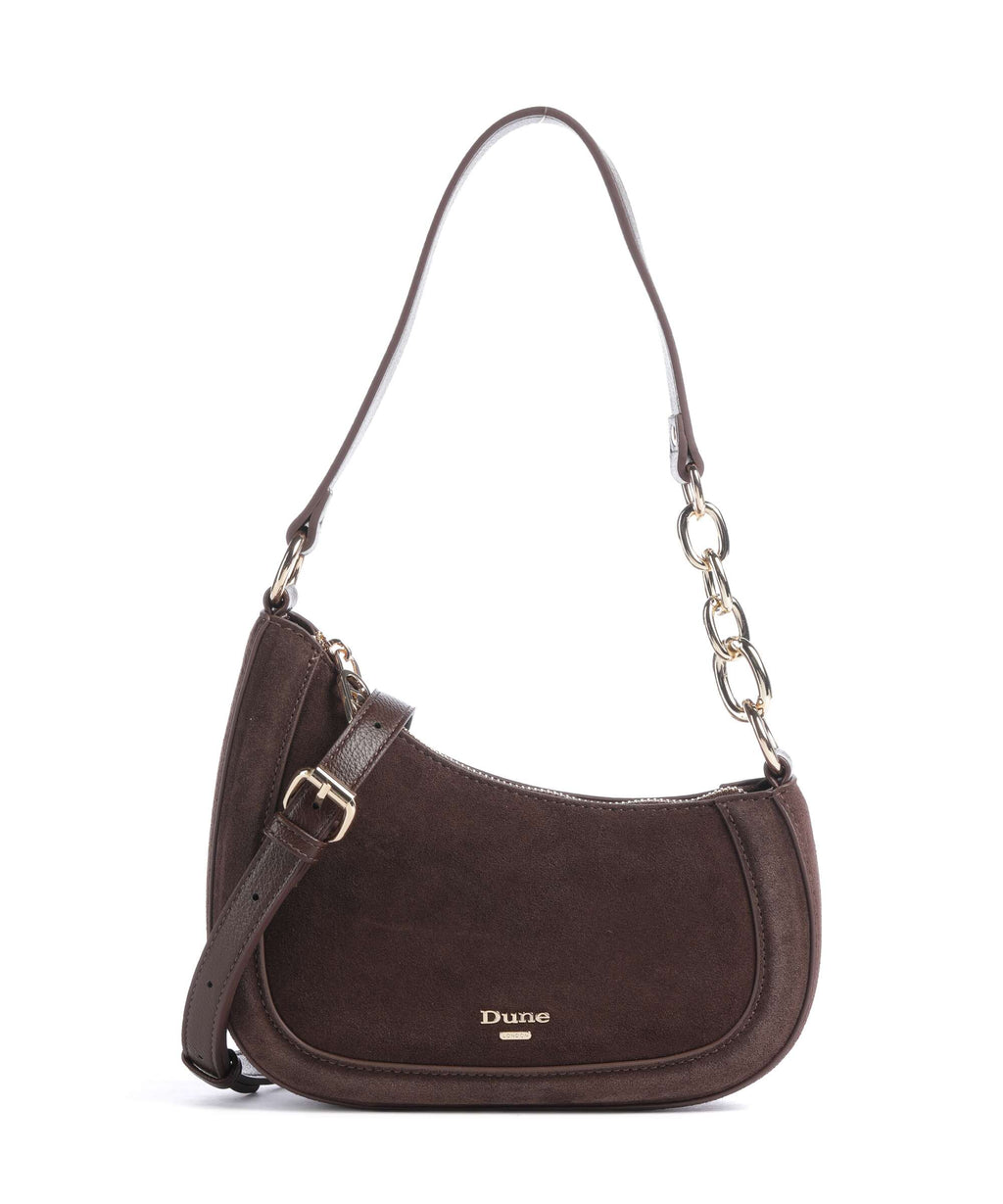 Dune London Direction Shoulder bag dark brown