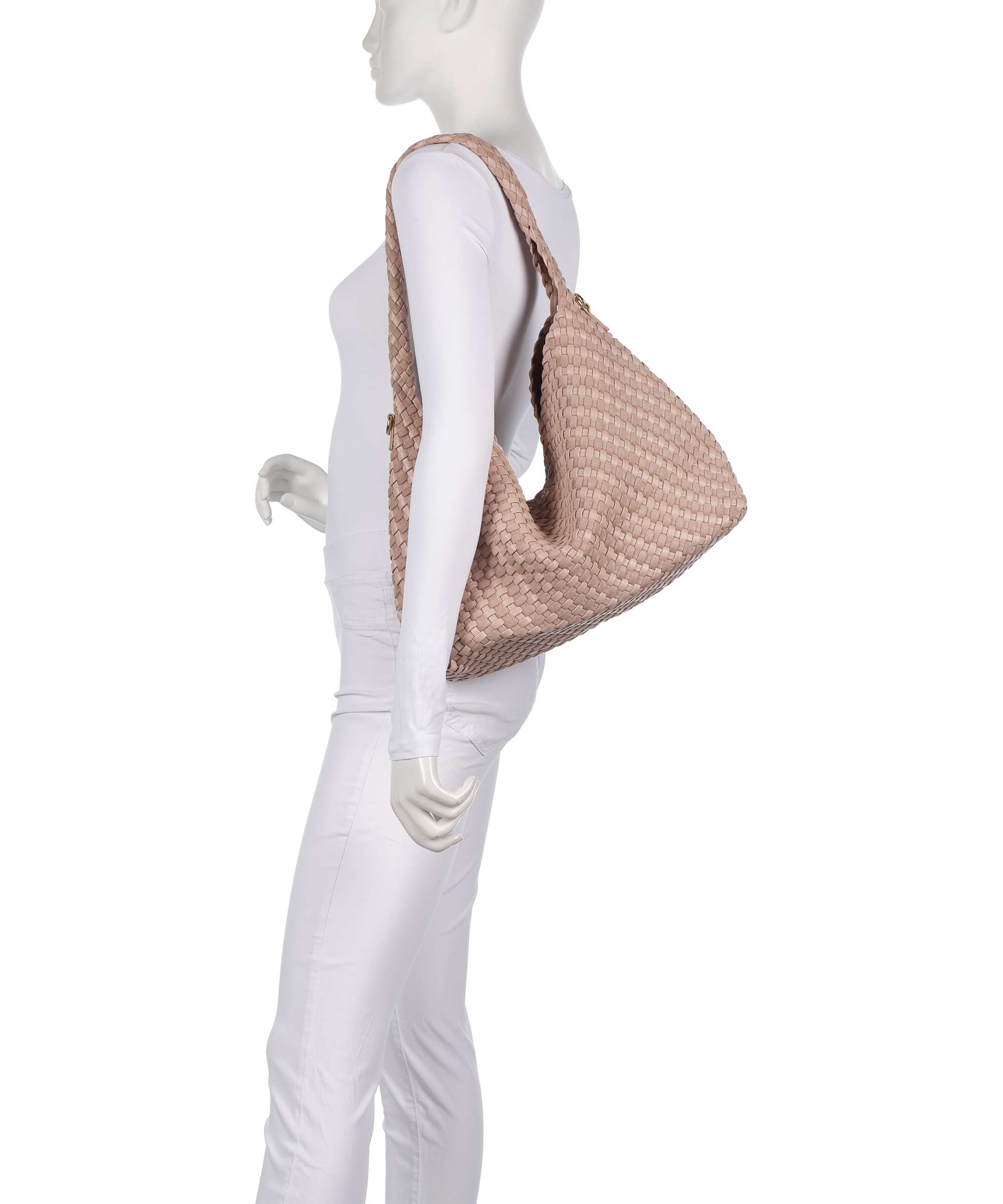 Dune London Deliberate L Hobo bag blush