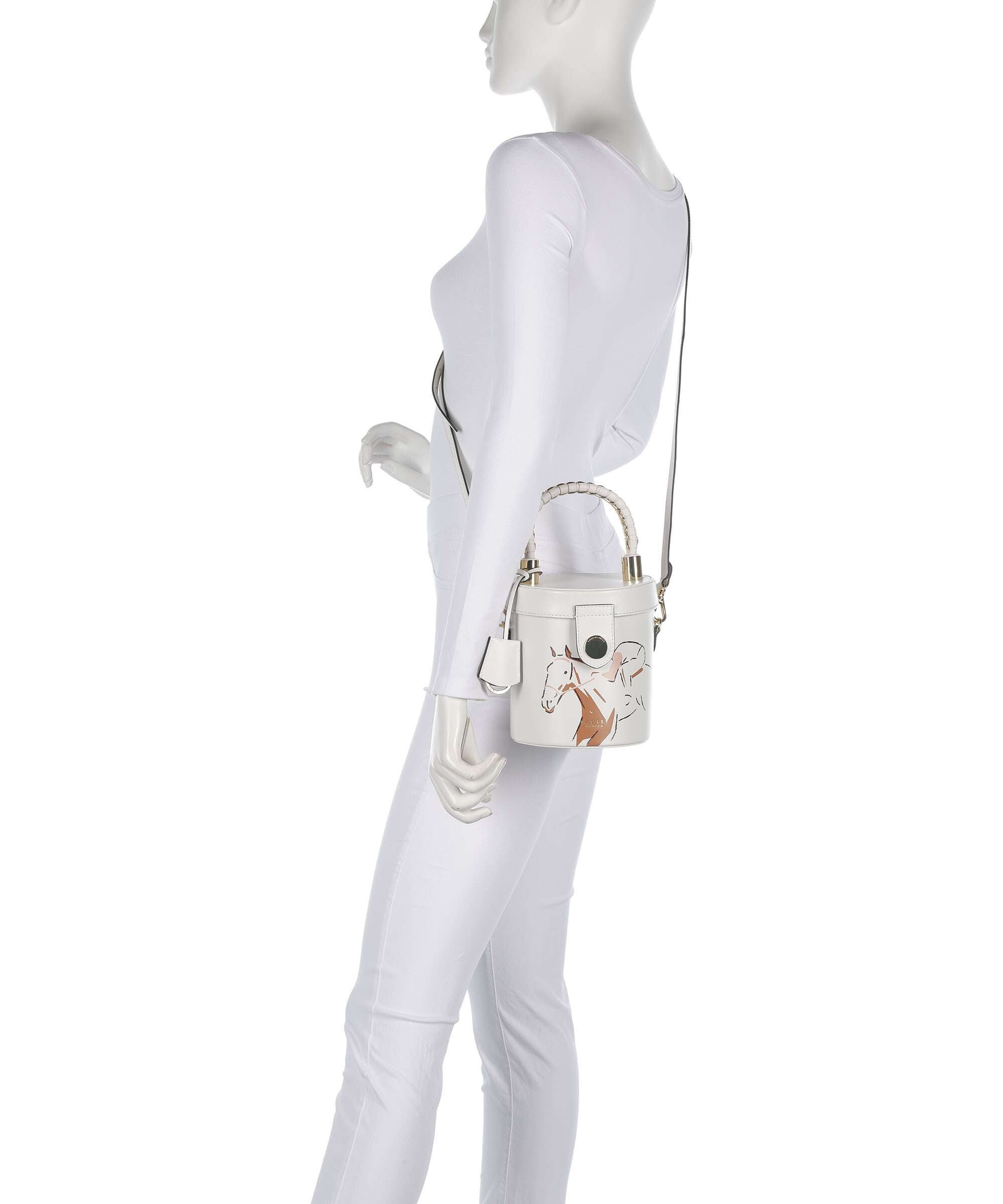 Radley London Racing Crossbody bag chalk