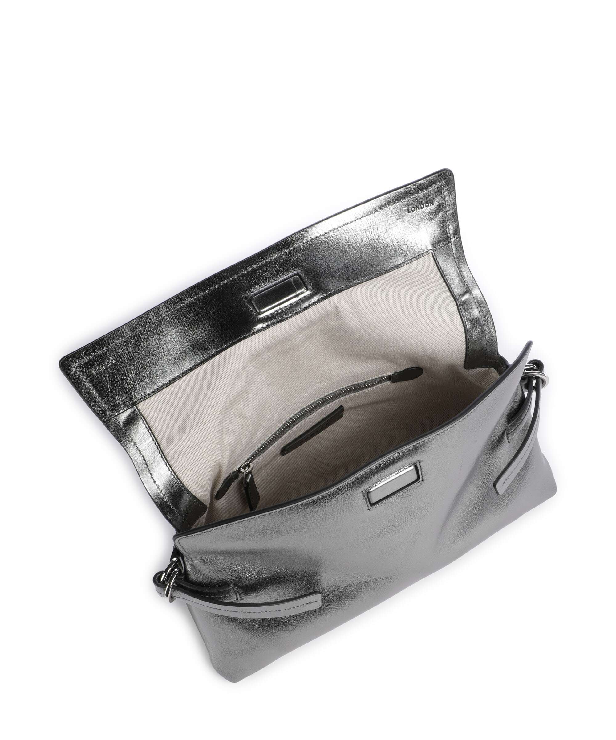 Radley London Fleet Street Clutch bag silver