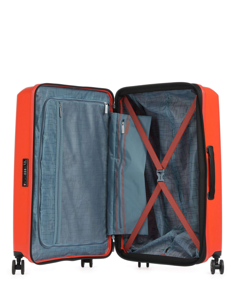 American Tourister Aerostep Spinner (4 wheels) bright orange