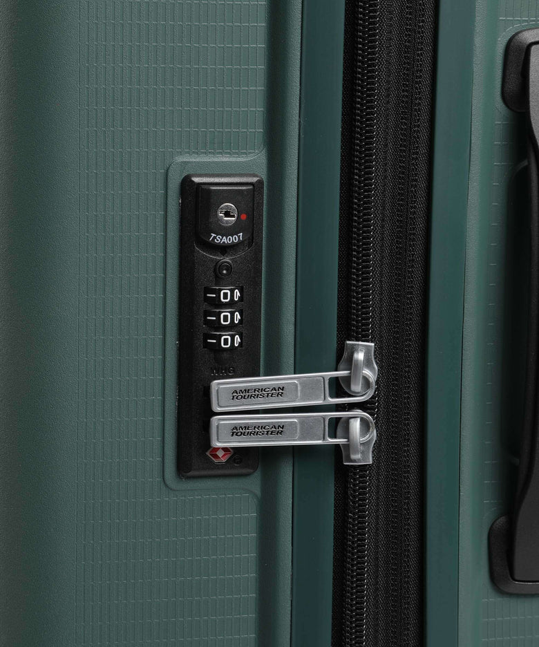 American Tourister Aerostep Spinner (4 wheels) dark forest