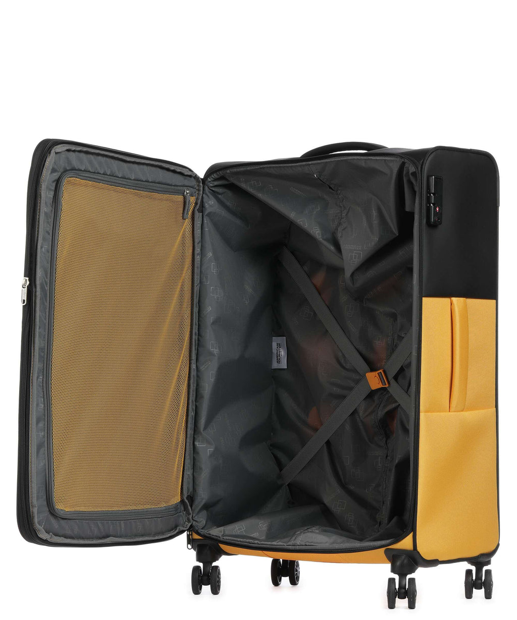 American Tourister Daring Dash Spinner (4 wheels) black/yellow