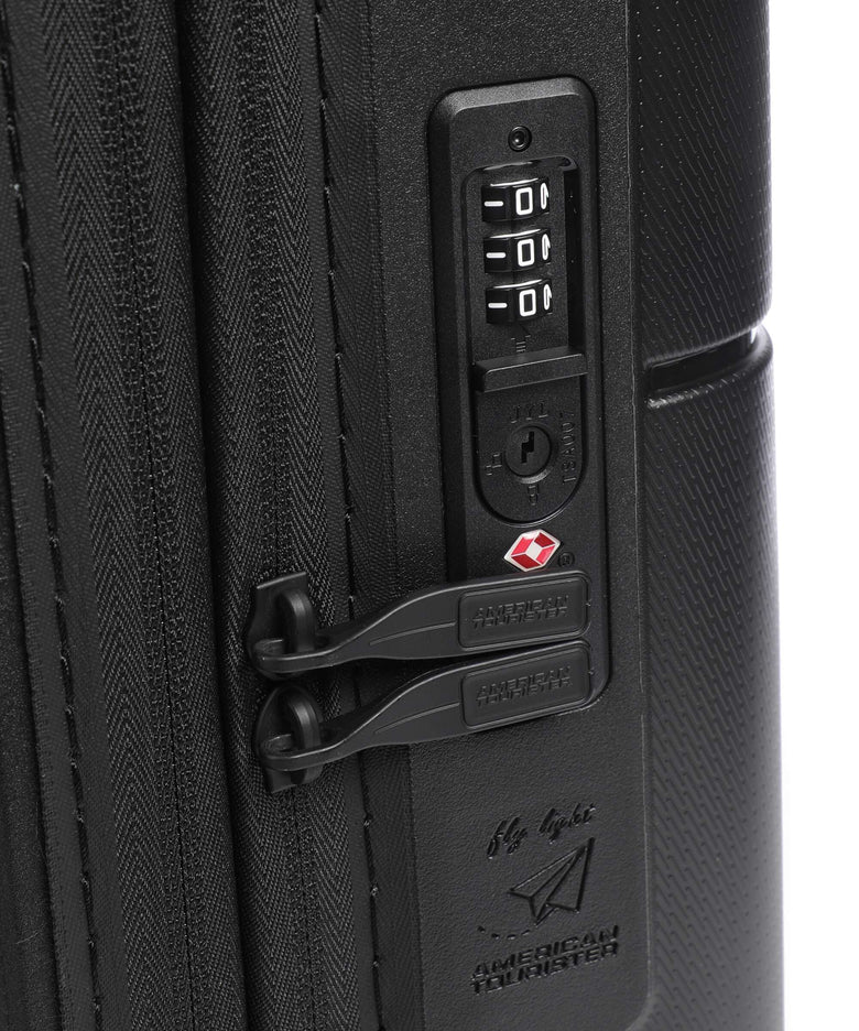 American Tourister Dashpop Spinner (4 wheels) true black