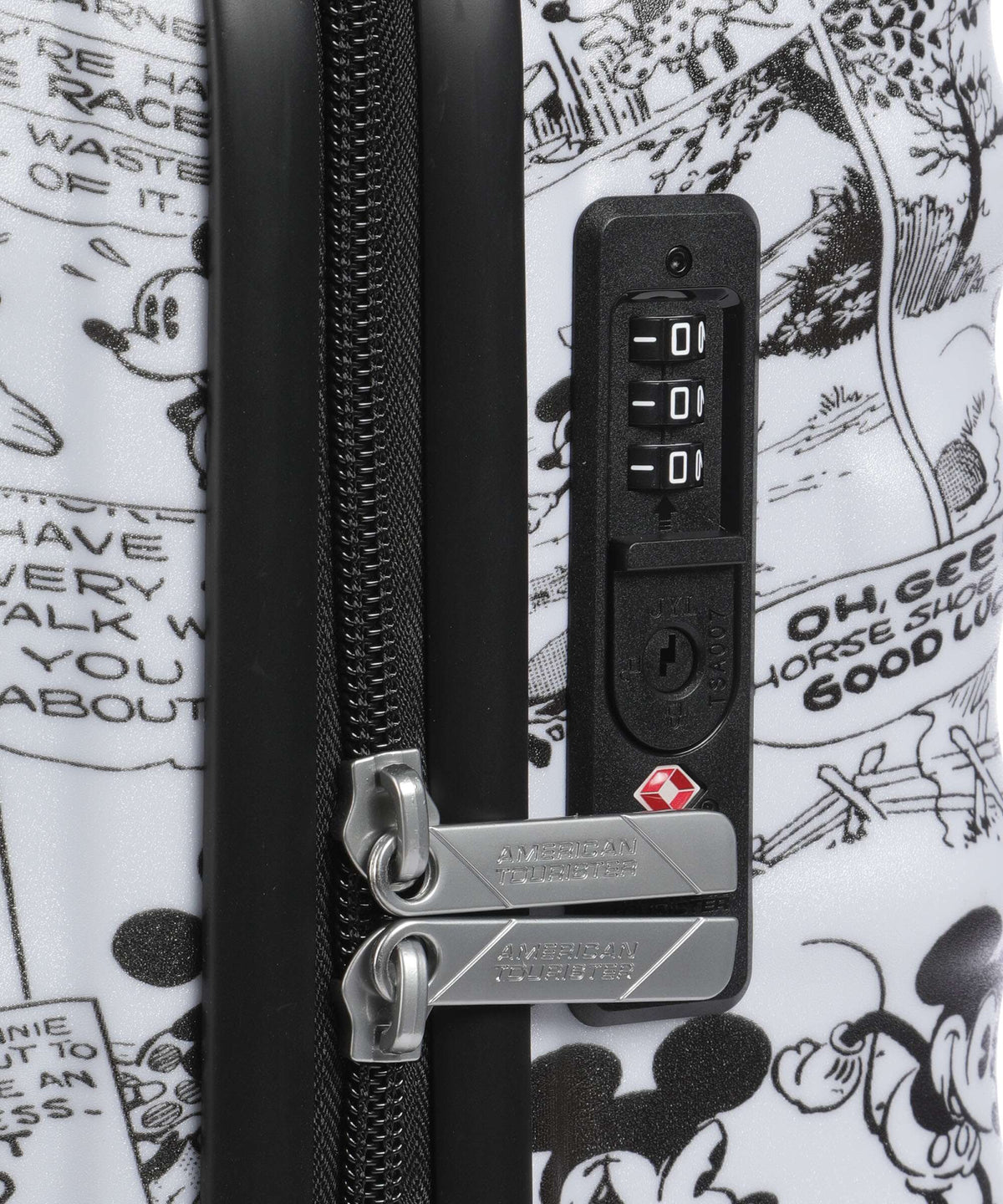 American Tourister Wavebreaker Disney Spinner (4 wheels) minnie comics/white