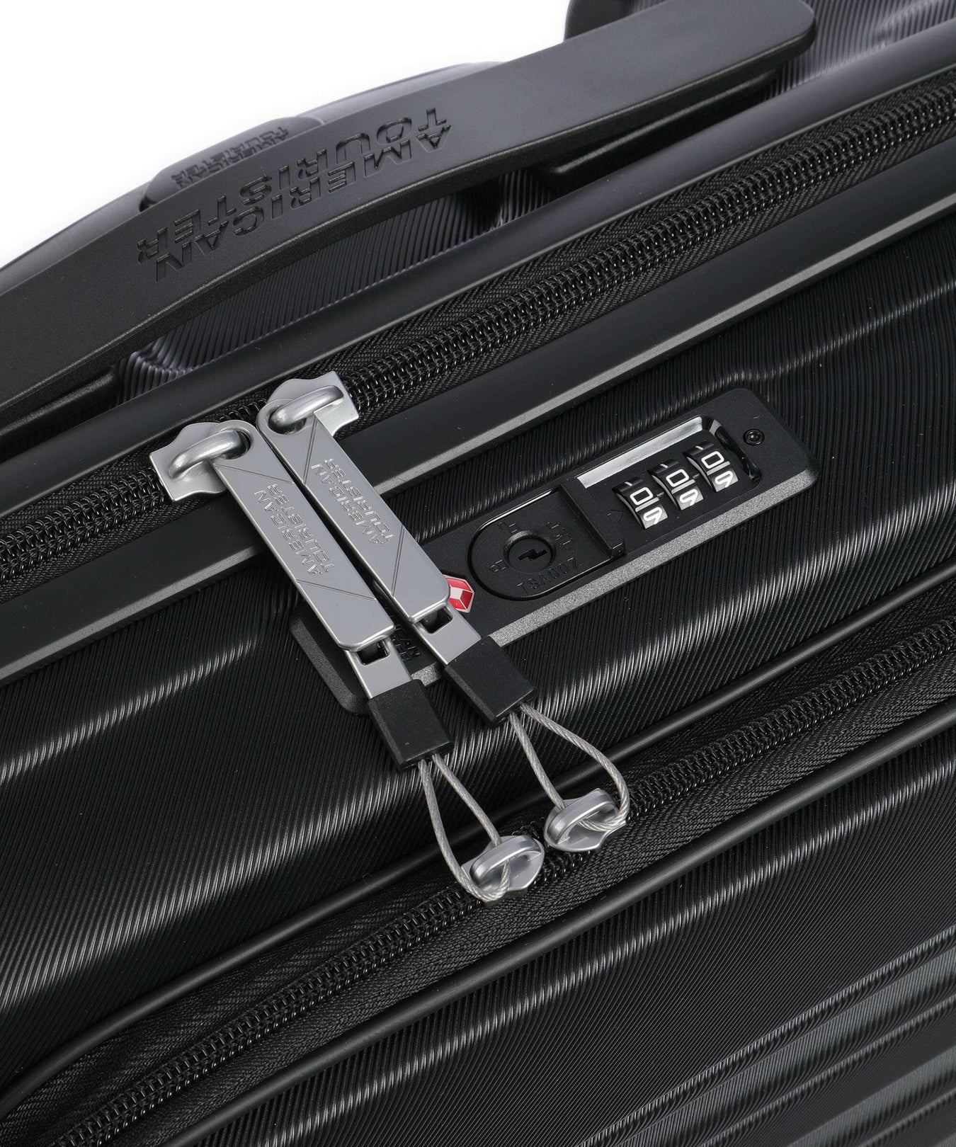 American Tourister Flashline Spinner (4 wheels) shadow black