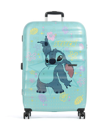 American Tourister Wavebreaker Disney Kuffert med 4 hjul stitch flower