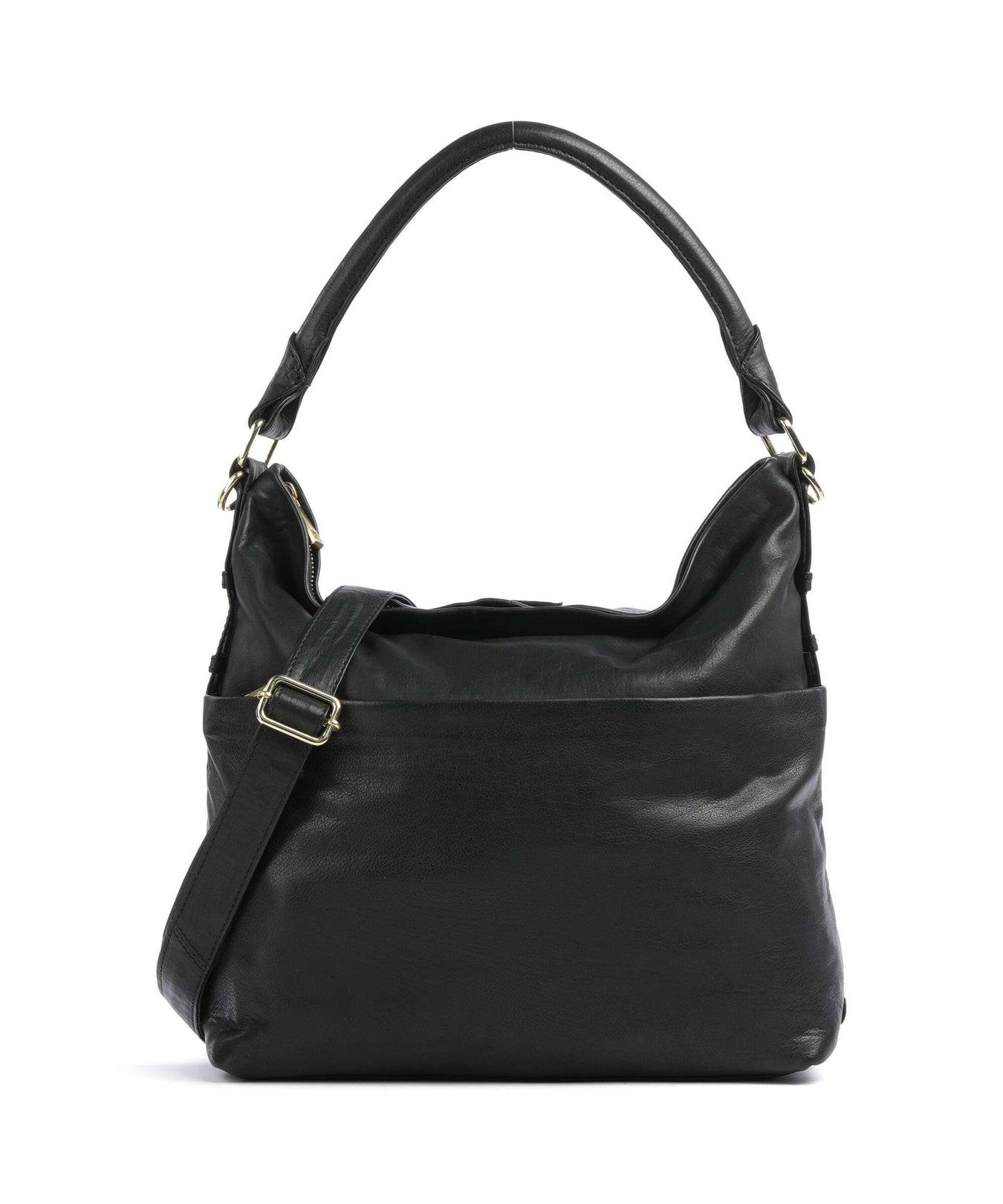 Depeche Golden Chic Hobo bag nero
