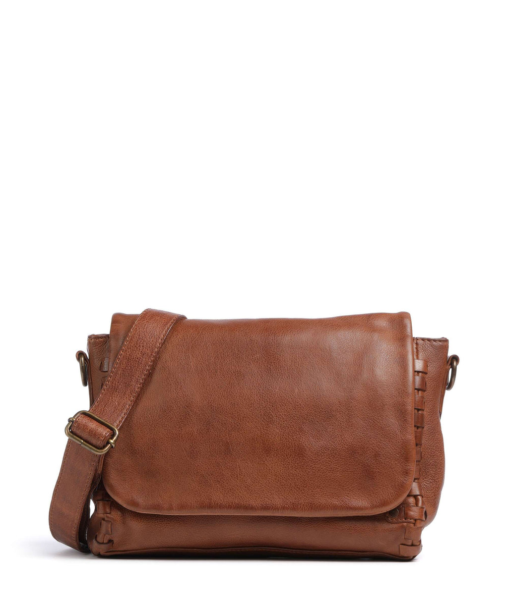 Depeche Tailors Stitch Messenger bag cognac