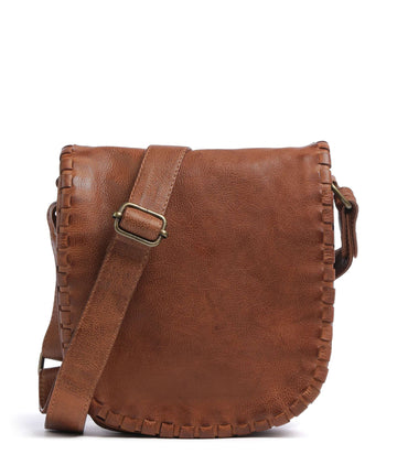 Depeche Tailors Stitch Crossover taske cognac