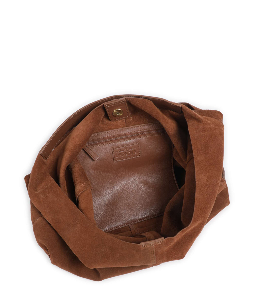 Depeche Bilbao Hobo bag cognac