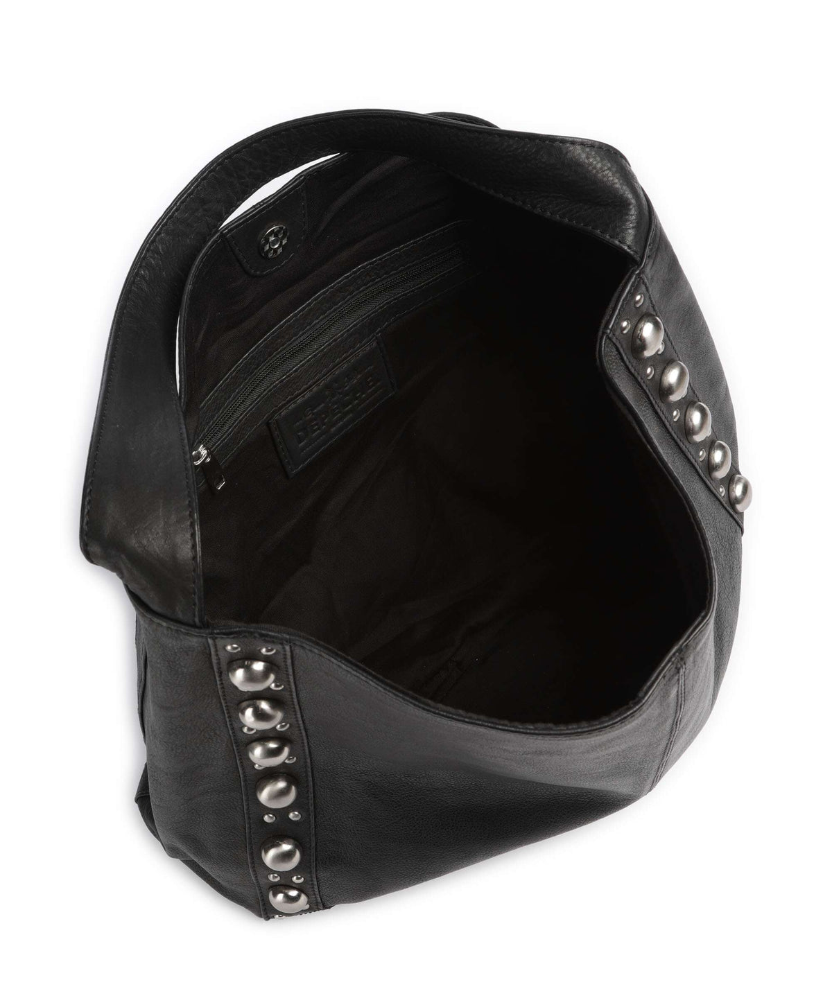 Depeche Noise Industry Hobo bag nero