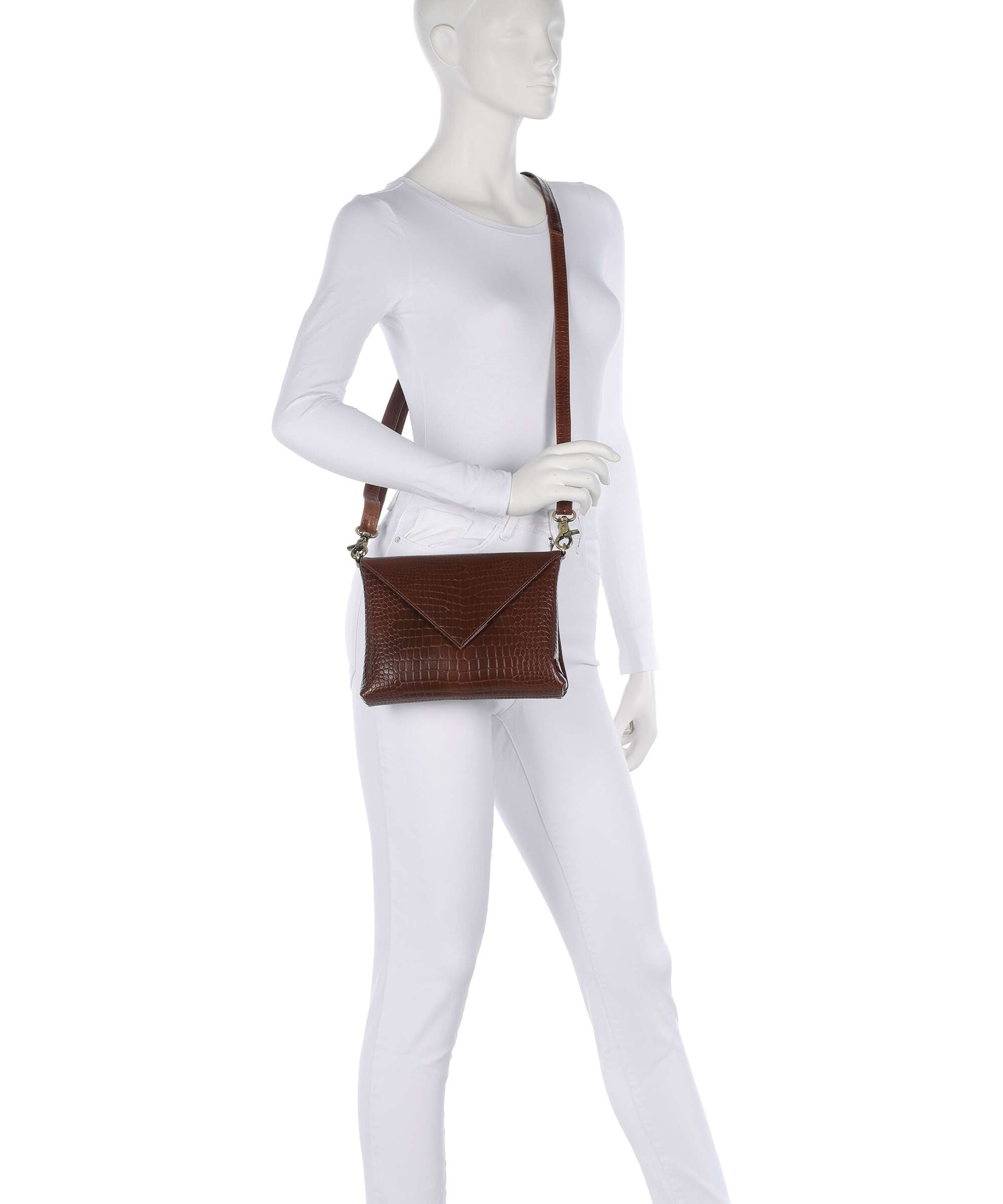 Depeche Fashion Favourites Crossbody bag cognac croco