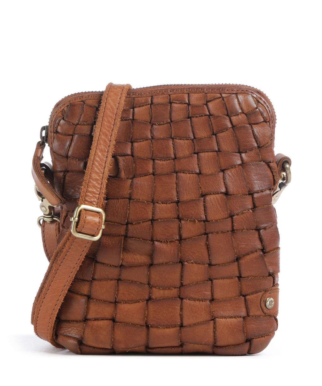 Depeche Warsaw Phone bag vintage cognac