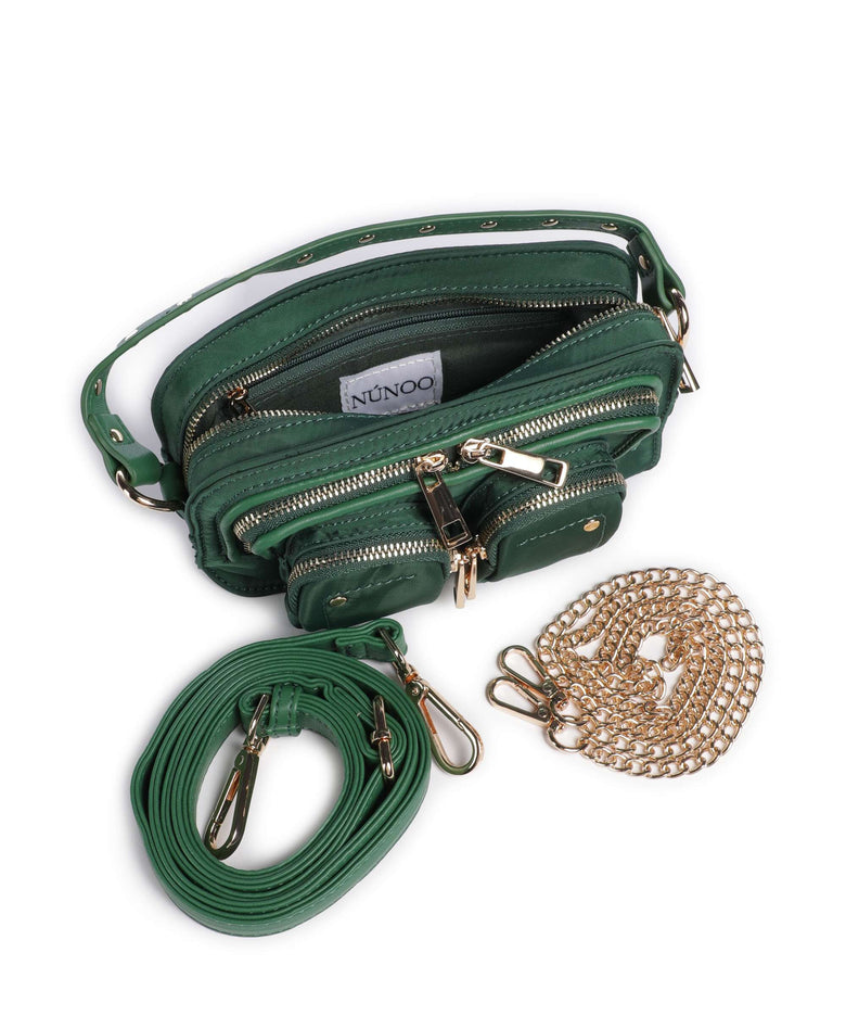 Núnoo Recycled Nylon Helena Crossbody bag dark green