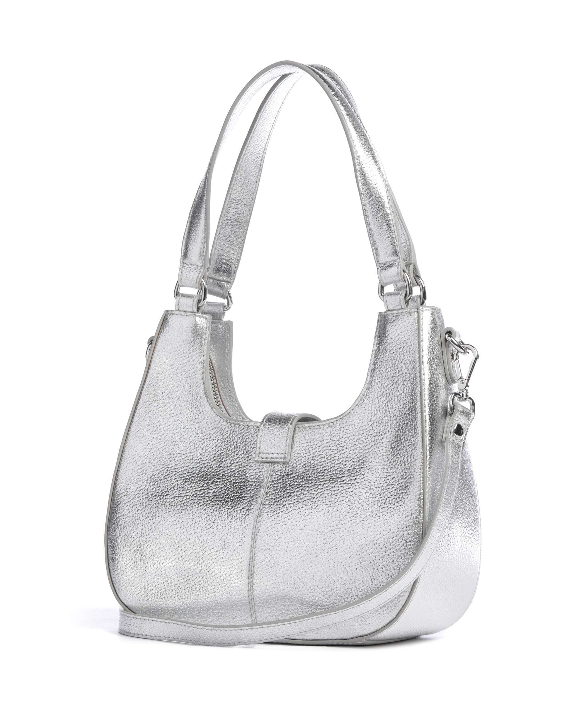 Núnoo Metallic Small Alva Shoulder bag silver