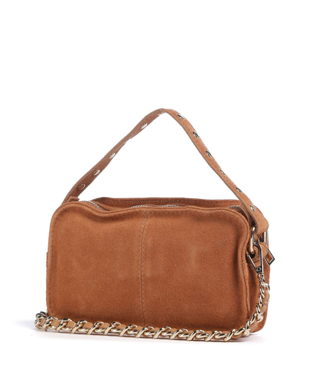 Núnoo Suede Helena Crossbody bag toffee