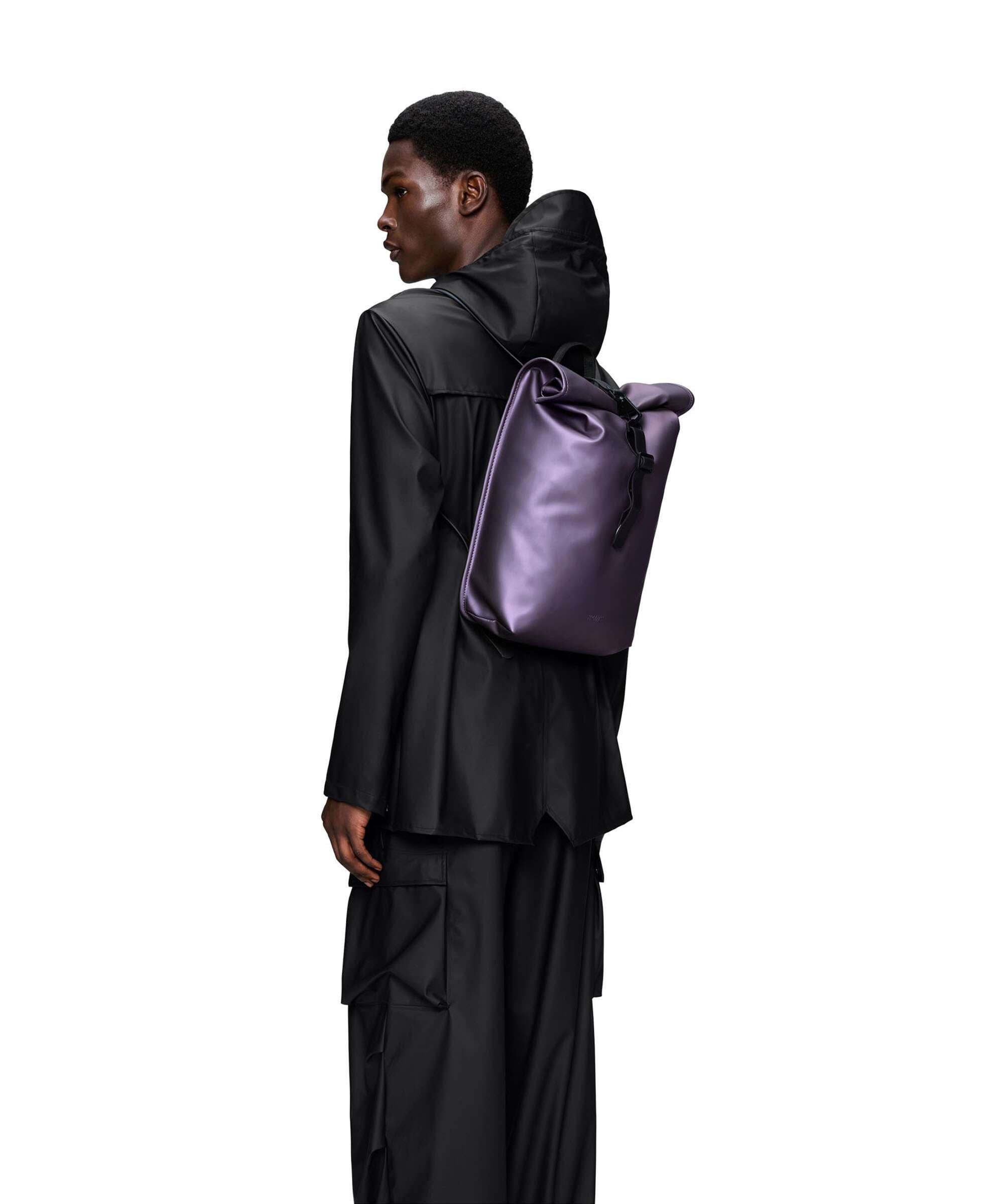 Rains Mini Rolltop backpack body