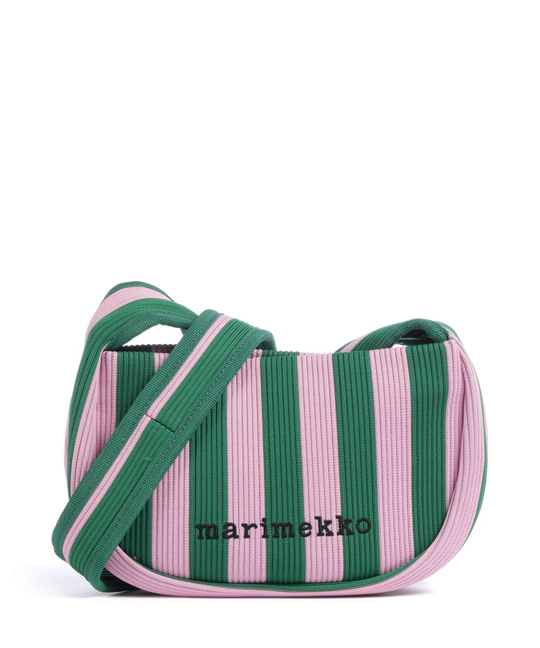 Marimekko Knitted Merirosvo Shoulder bag pink/dark green