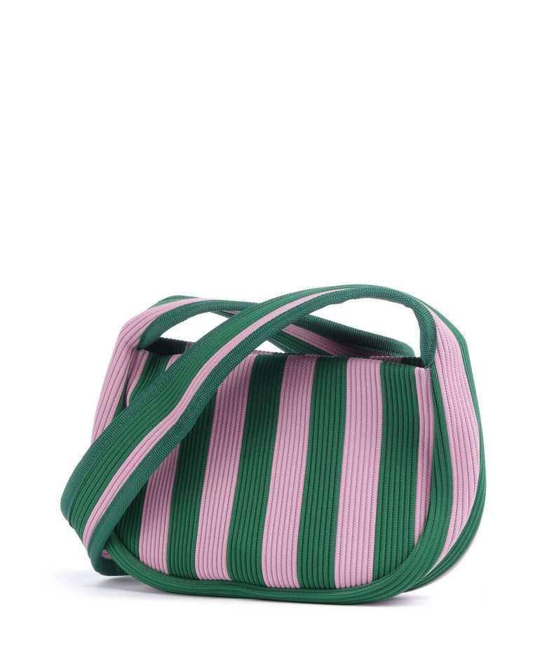 Marimekko Knitted Merirosvo Shoulder bag pink/dark green