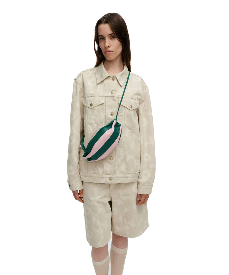 Marimekko Karla Pikku Crossbody bag light pink/dark green