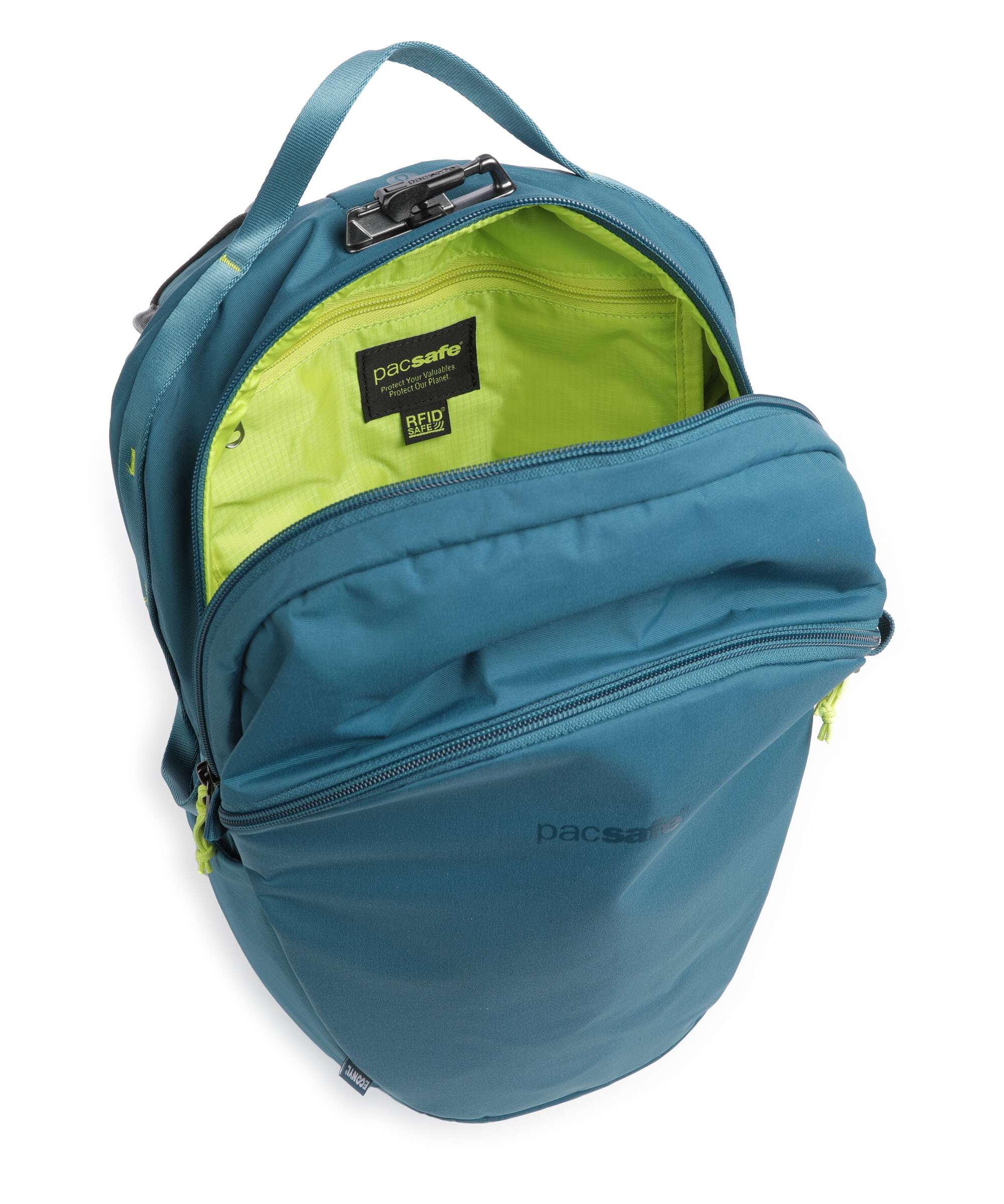 Pacsafe Eco 18L Hiking backpack tidal teal