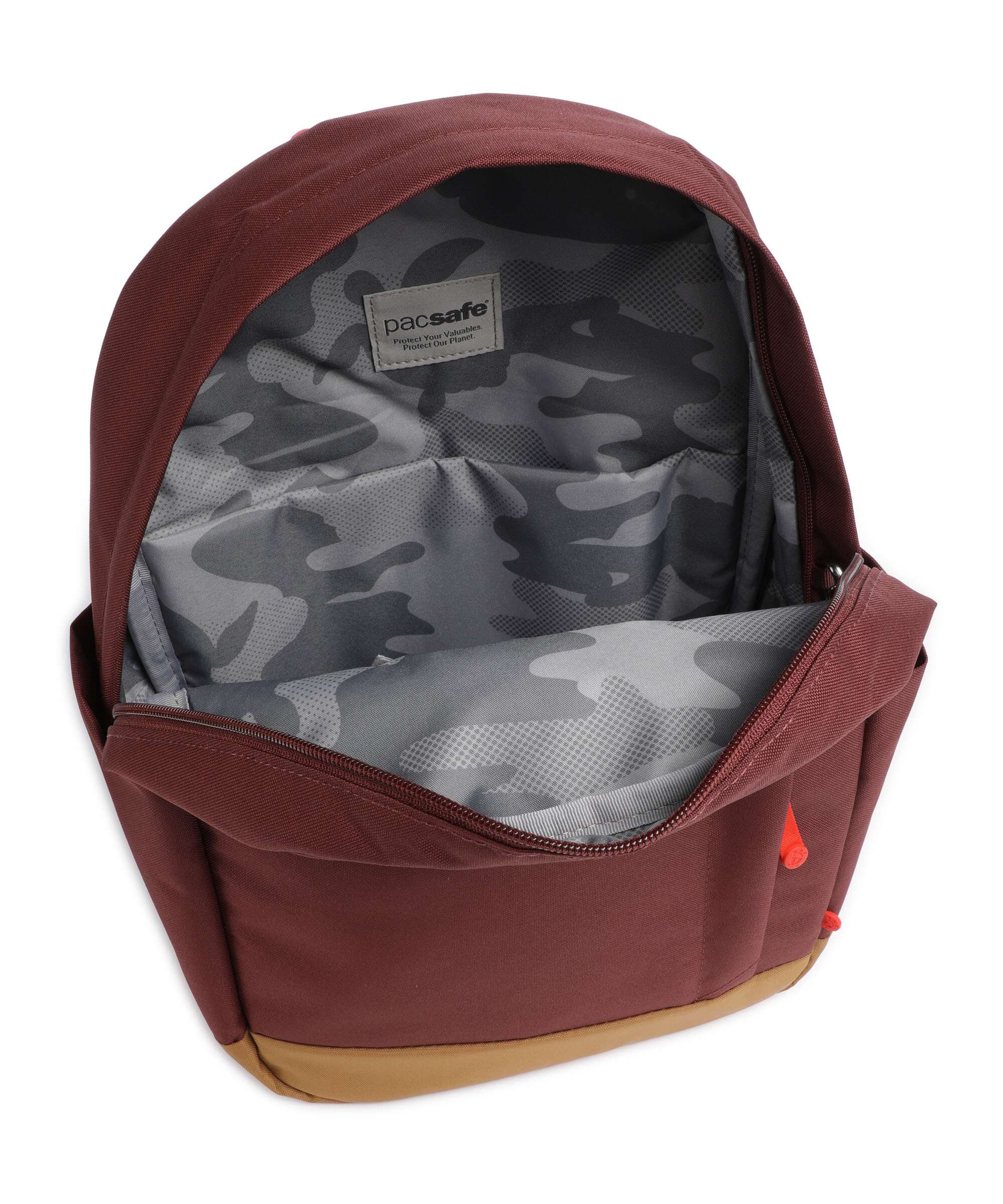 Pacsafe Go 15 Backpack garnet red