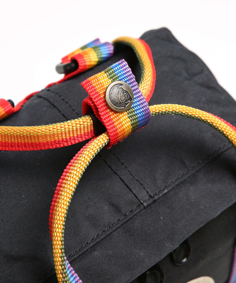 Fjällräven Kånken Rainbow Mini Backpack schwarz