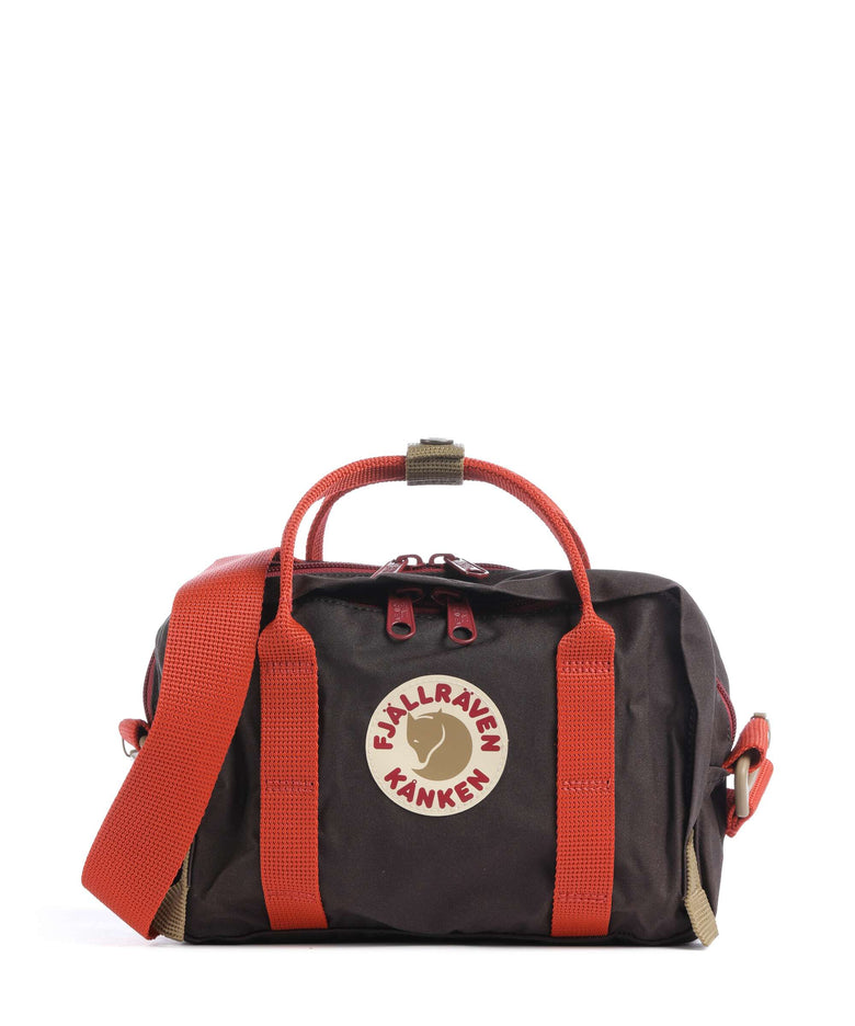 fjällräven mini taske Kånken One Size Crossover vinylon black oak/rowan red Size:10 LB B'n'M West Point Crappie BUNDLES Kanken Mini is suitable
