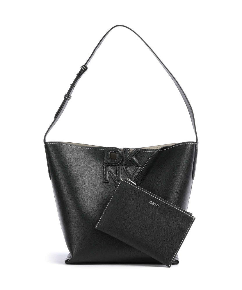 DKNY Nicole Hobo bag black/light taupe