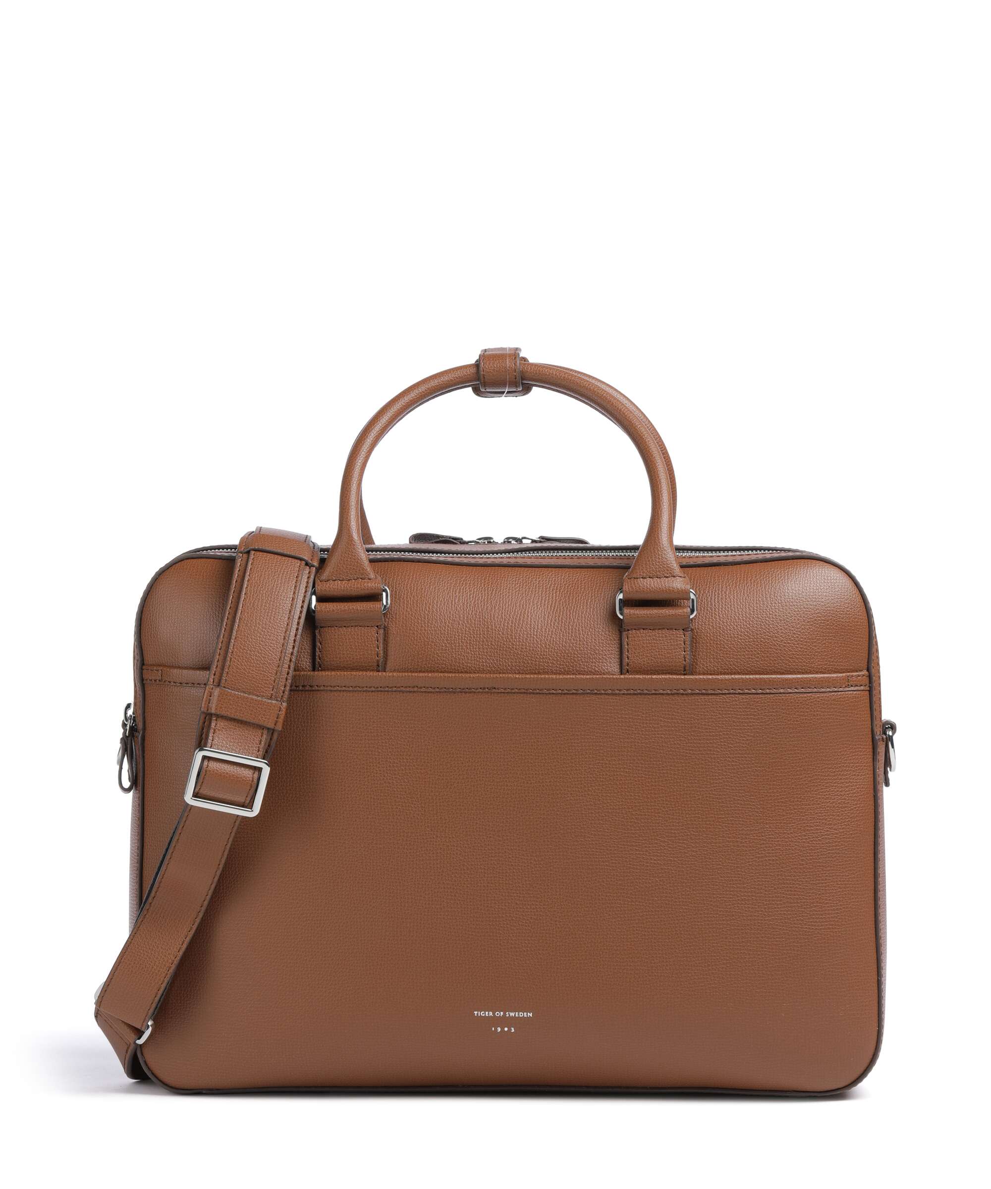 Tiger of Sweden Burin Briefcase cognac