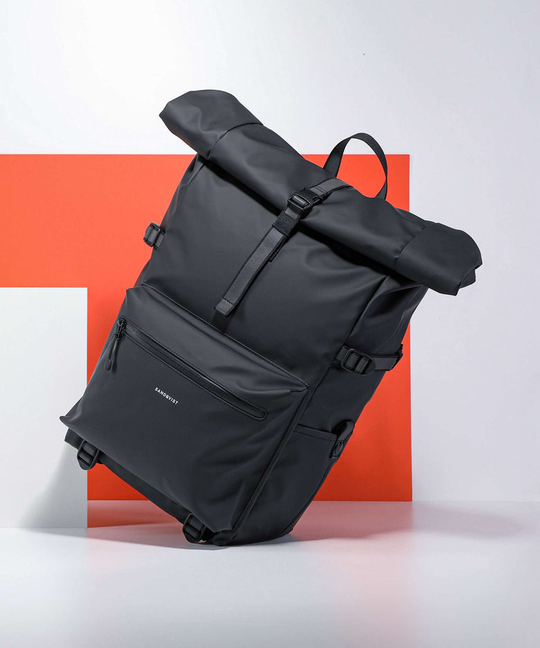 Sandqvist Stream Ruben 2.0 Rolltop backpack black