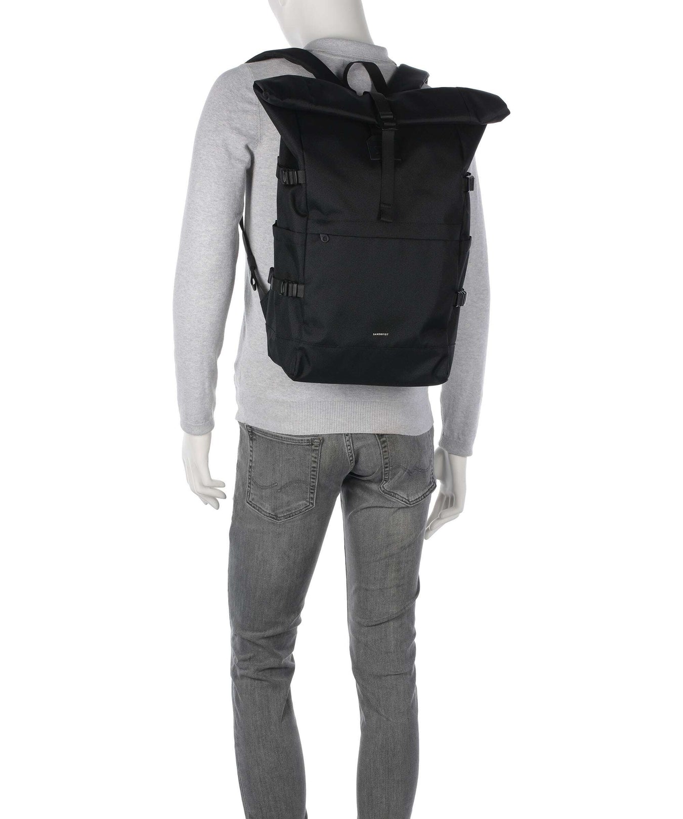 Sandqvist Icon L Rolltop backpack black