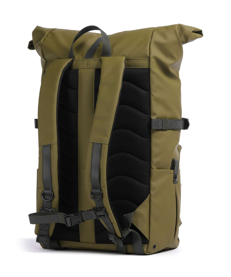 Sandqvist Stream Ruben 2.0 Rolltop backpack moss green