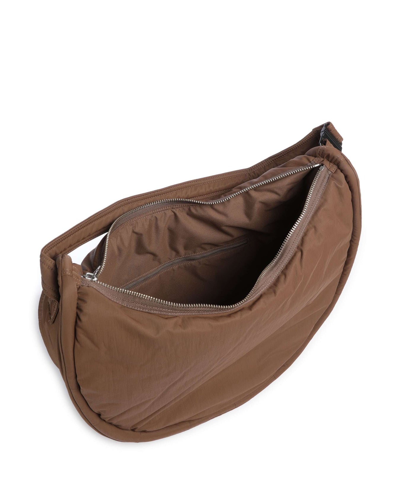 Sandqvist Curve L Hobo bag dark taupe