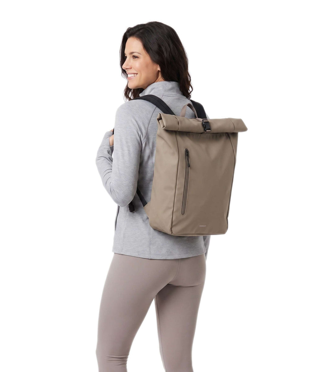 Sandqvist Stream Rolltop backpack clay