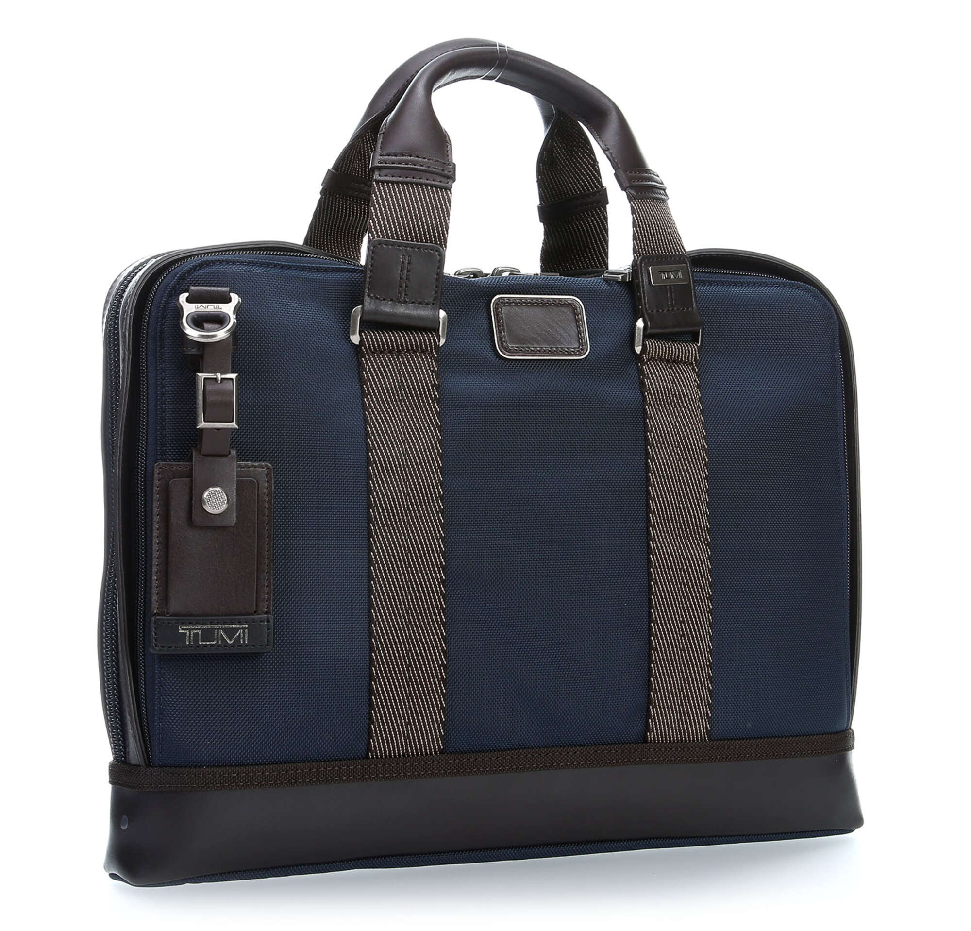 tumi Alpha Bravo Andrews Briefcase navy