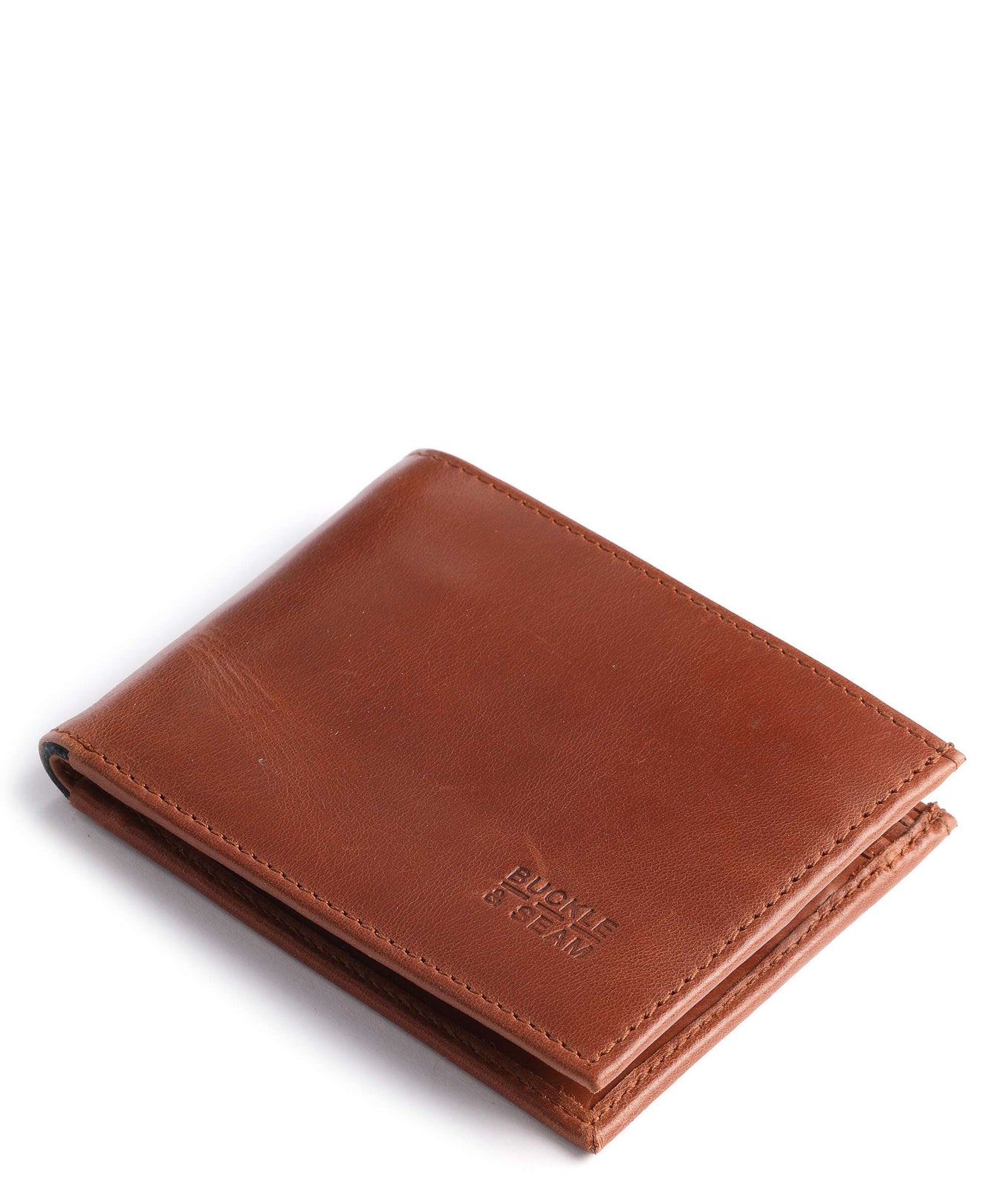 Buckle & Seam Bill Wallet cognac