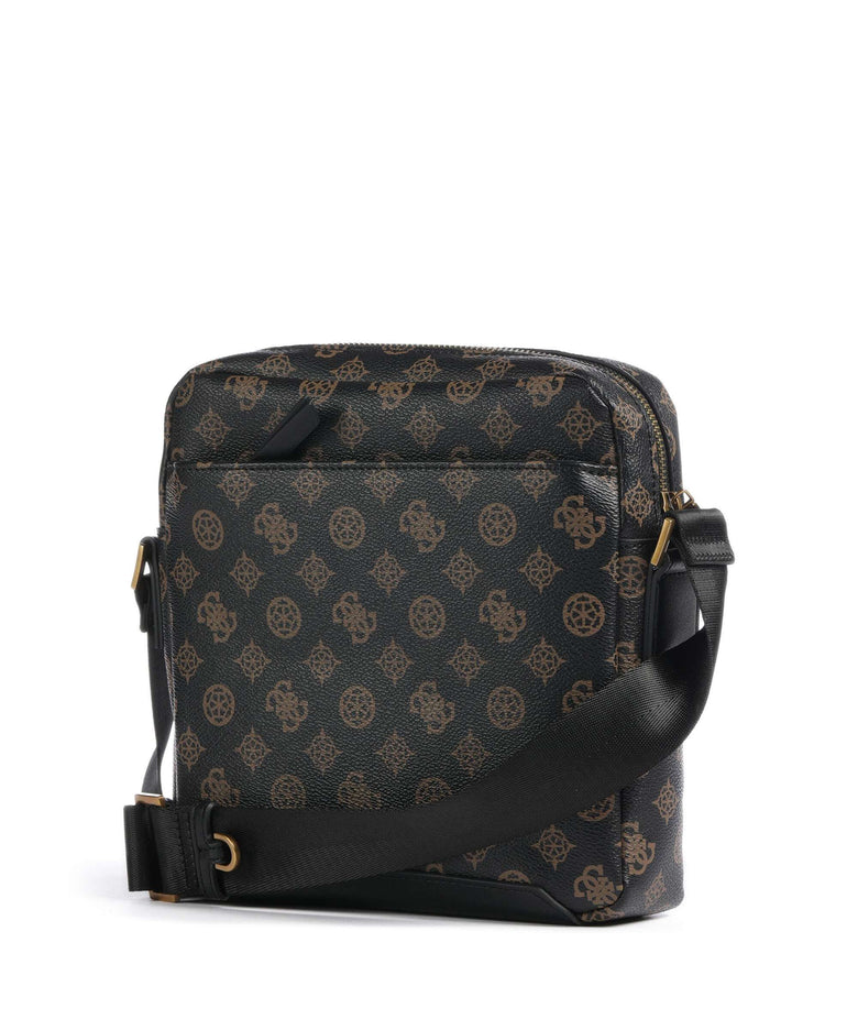 Guess Torino Eco Crossbody bag dark brown/ochre