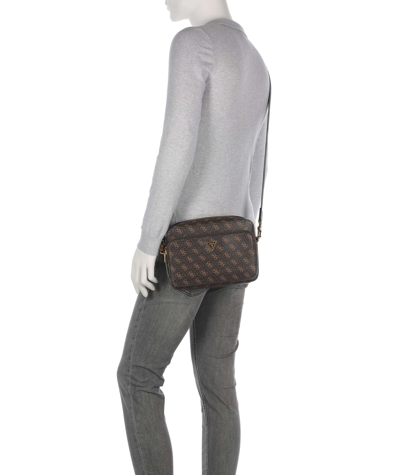 Guess Milano Crossbody bag brown/ochre/burgundy