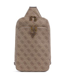 Guess Milano Sling taske beige/brown/blue