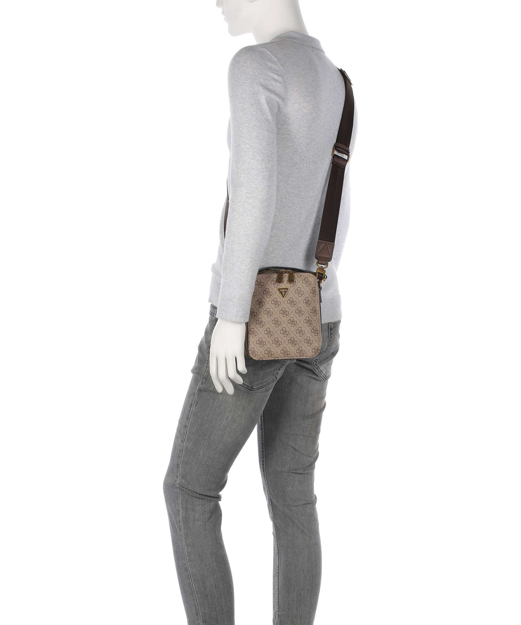 Guess Torino 4G Crossbody bag beige/brown