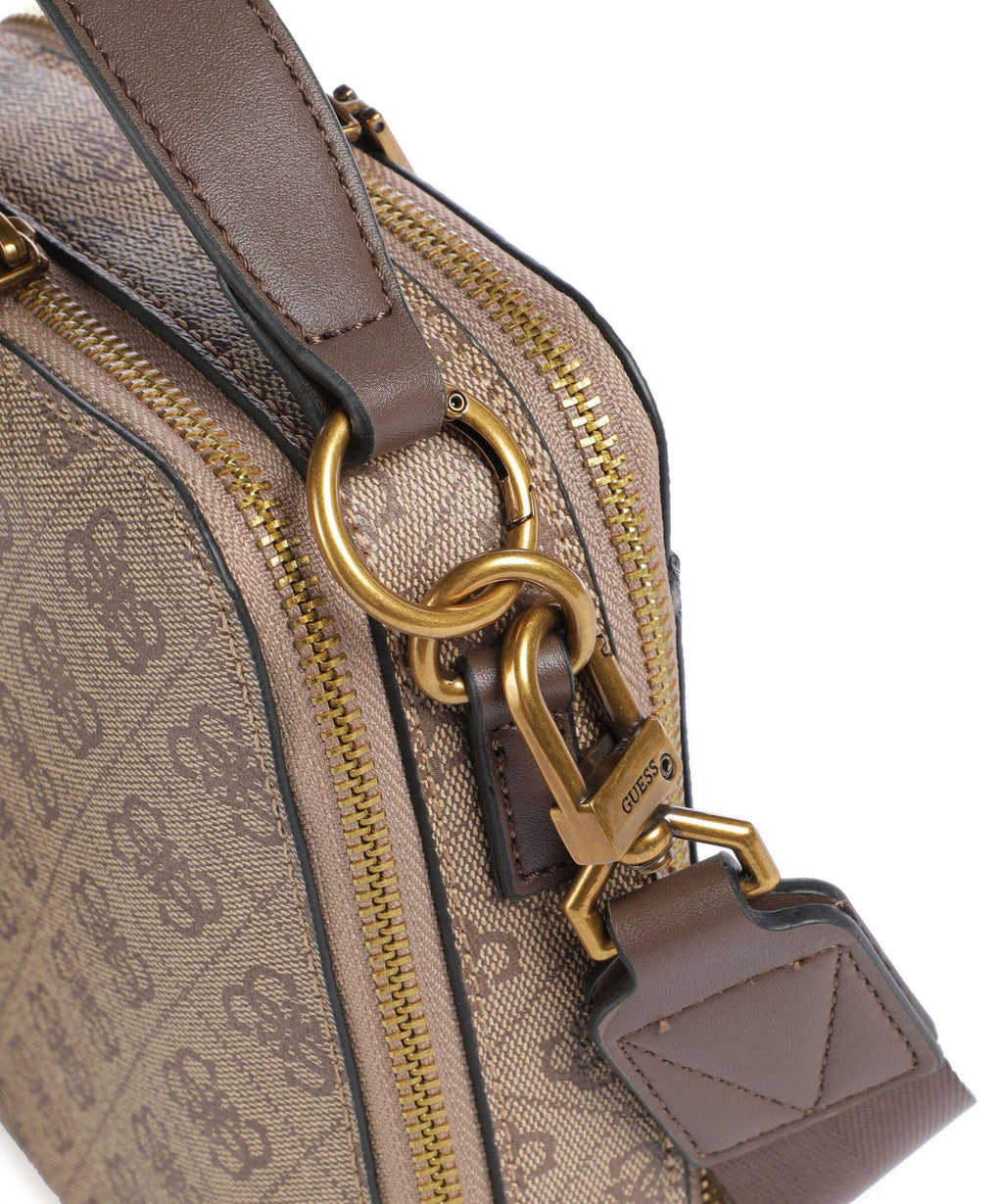 Guess Torino 4G Crossbody bag beige/brown
