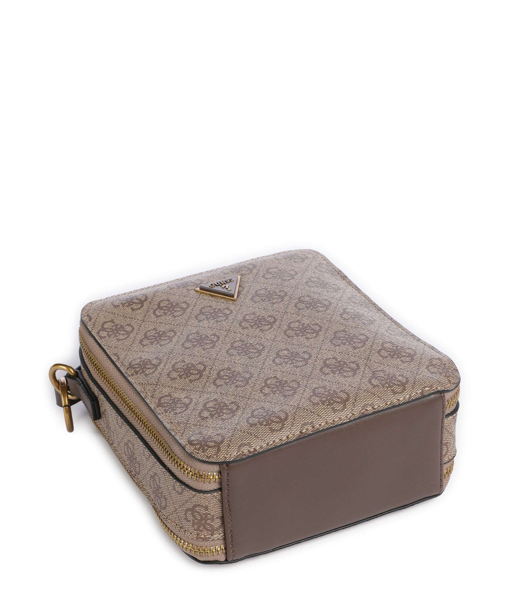 Guess Torino 4G Crossbody bag beige/brown