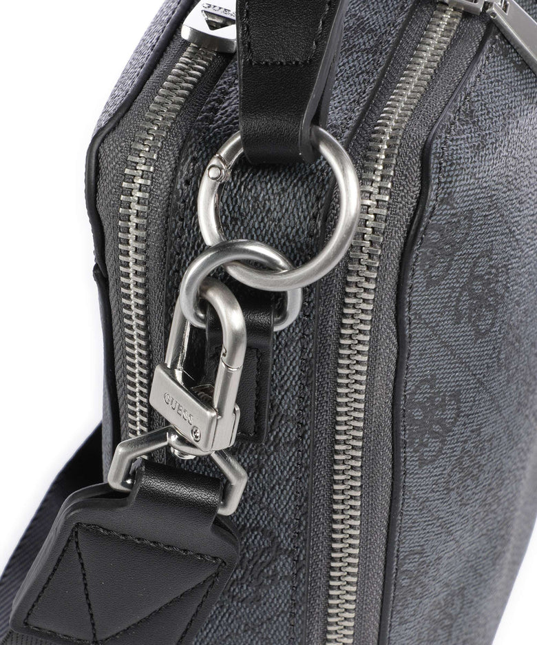 Guess Torino 4G Eco Crossbody bag black