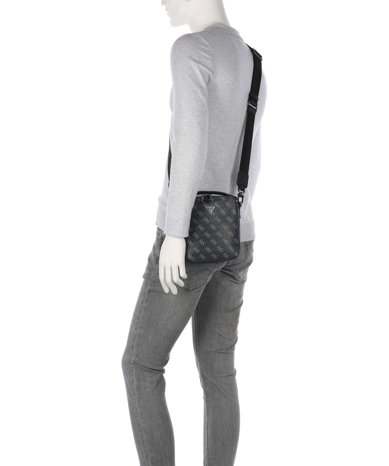 Guess Torino 4G Eco Crossbody bag dark black