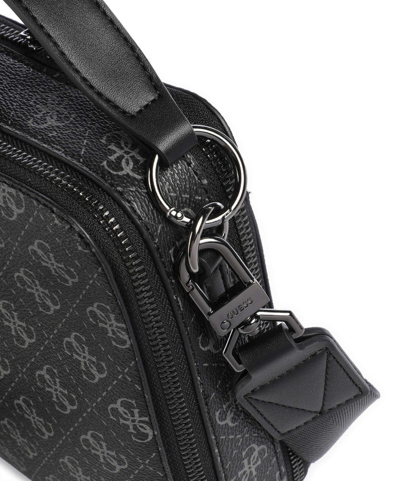 Guess Torino 4G Eco Crossbody bag dark black