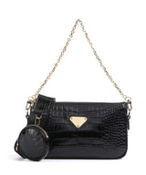 Maison Mollerus Croco Zell Skuldertaske classic schwarz