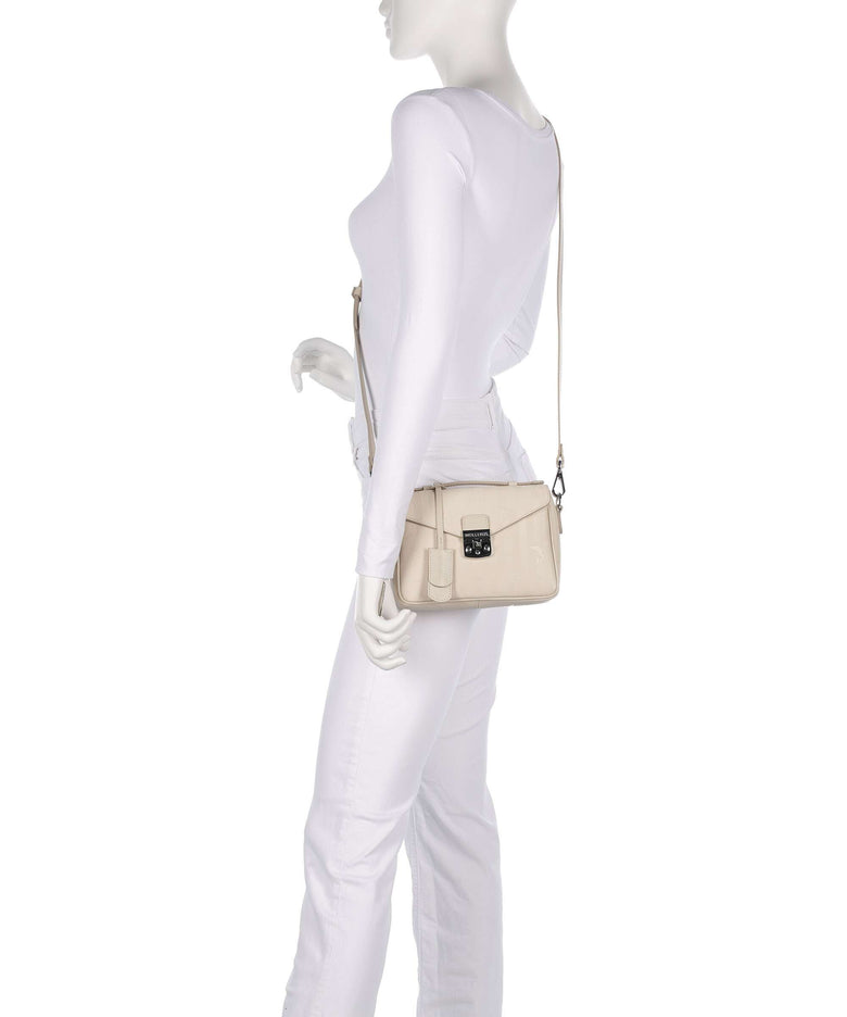 Maison Mollerus Vinerus Meyrin Crossbody bag pearl weiss